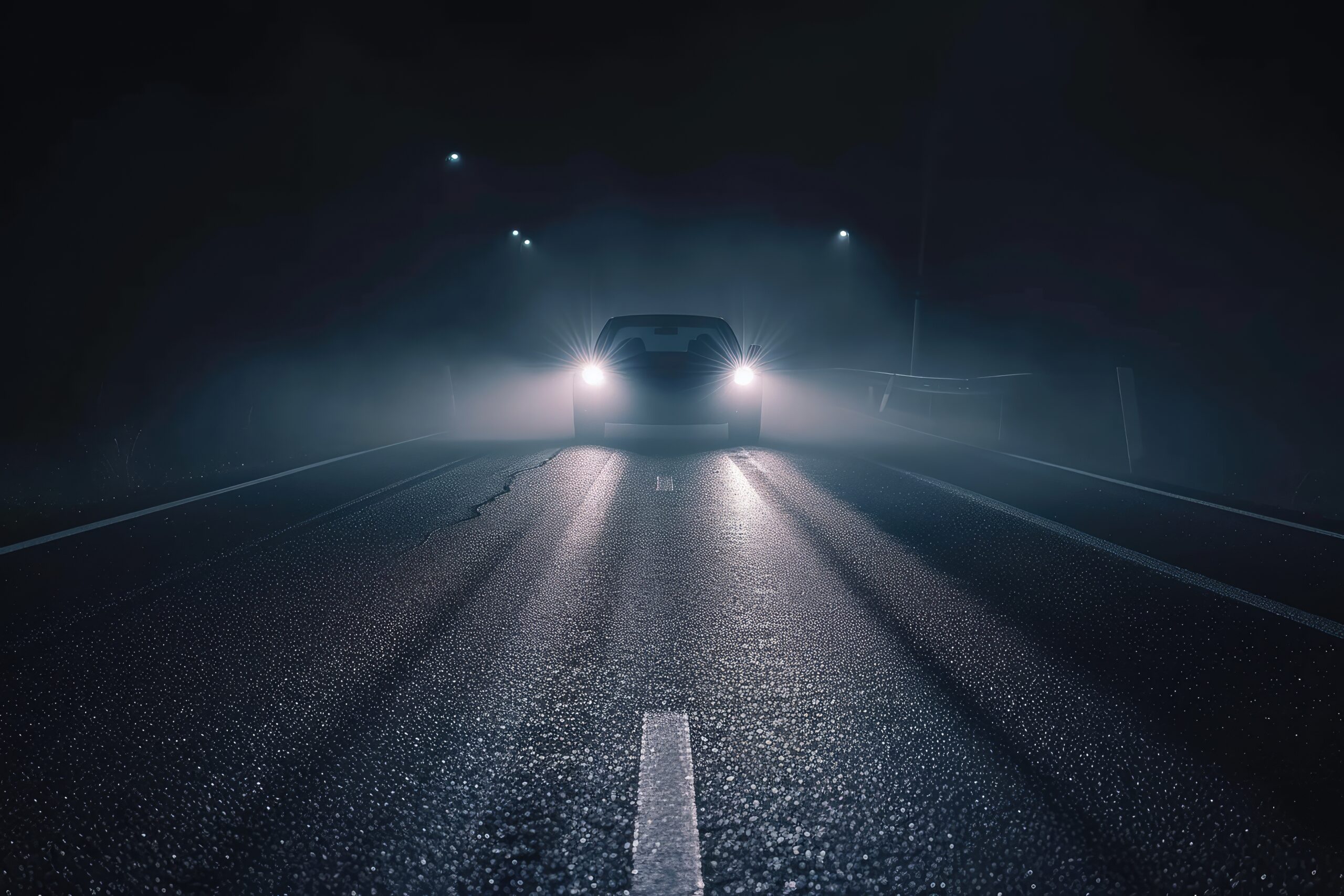 Car driving in night